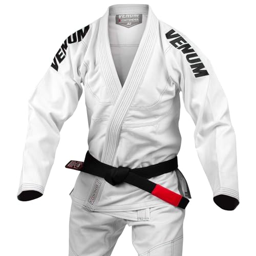 Venum Contender EVO Kimono De Jiu Jitsu Brasileño/BJJ Gi, Unisex Adulto, Blanco, A3