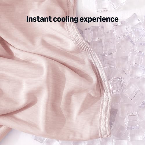 Amazon Basics Cooling Blanket for Hot Sleepers, Reversible Lightweight Thin Throw Blanket for Bed, Couch and Sofa, Throw (50" x 70"), Pink by Amazon Basics - Used condition - Image 3