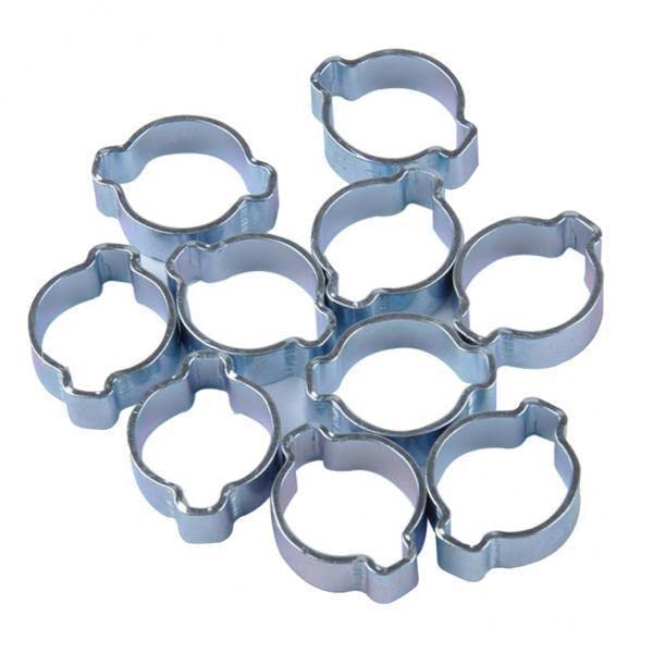 Club Bollywood® 16x13-15MM Double Ear Clips,O CLAMP,ZINC Plated Steel,10 Pack-image-8