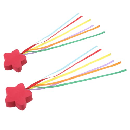 BRIGHTFUFU 2pcs Car Antenna Toppers Fun Star Ribbon Design Unique Vehicle Decorations for Outdoor Travel Daily Use Durable Antenna Ornaments for Cars Enhance Your Automotive Style