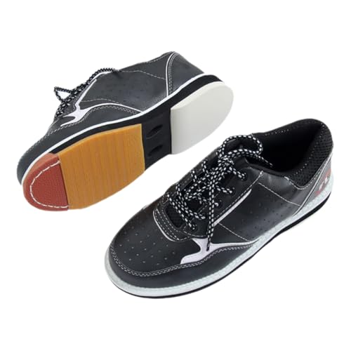 ForceRoute Zapatos De Bolos Unisex,Zapatos De Bolos Hombre Ligero con Cordones,Lawn Bowls Zapatos,Transpirabilidad,Antideslizantes,Cierre con Cordones,para Diestros Y Zurdos