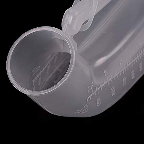Portable Male Urinal, Buytra 2 Pack Plastic 1000ML Men Urinal Pee Bottle with Lid for Hospital, Travel, Camping, Car Road Trip - Thumbnail 5