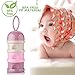 Accmor 3 Layers Baby Milk Powder Formula Dispenser On The Go, Formula Container for Travel, Non-Spill Stackable Baby Snack Storage Container with Handle, BPA Free, Purple