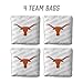 YouTheFan Officially-Licensed NCAA Texas Longhorns Set of 4 Cornhole Bags - All Weather Regulation 6” x 6” Size - 16oz Weight - Designed in USA
