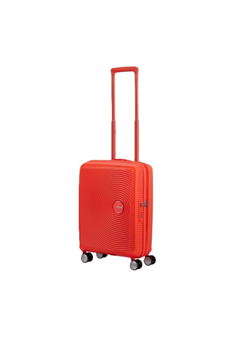 American Tourister carrello Soundbox Spinner 55/20 TSA EXP Trolley Neon Orange arancio fluo