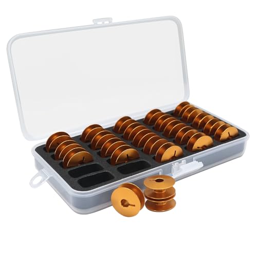 Fbshicung 25PCS Jumbo Bobbins #767860107 with Box Compatible with JANOME Brand HD9 (Version 2,not Version 1), HD9BE Sewing Machine Accessories by Fbshicung - Used condition - US$29.56
