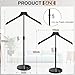 OLV Mannequin Torso with Marble Base, 18-34 Inch Adjustable Shirt Display Stand for Vendors Shop, More Stable High-end Dress Form Clothes Garment Rack, Jacket Coat Hanger Stand, Black