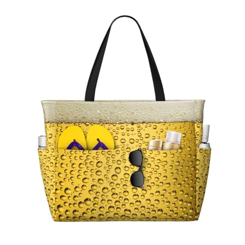 Sac à bandoulière de plage grand format compartiment bière glacée fourre-tout