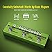Valeton Bass Multi-Effects Pedal Stage Session Gigging practice Analog Amp Boost Comp Chorus Dapper Bass Mini (Include 10 PCS Additional Footswitch Toppers)