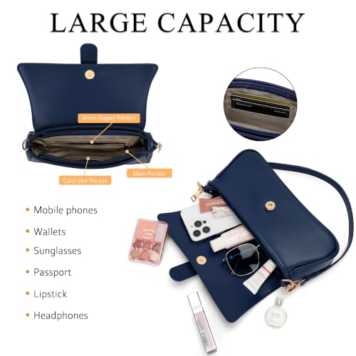 Image of KKXIU Shoulder Bag for Women Small Hobo Handbag Mini Retro Clutch Purses