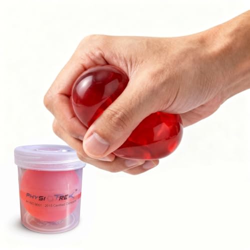 Image of PHYSIOTREX- Gel Exercise Ball | finger exercise equipment | finger exerciser - Hand Therapy | Physio Gel Ball |finger exerciser physiotherapy | stress relief ball