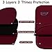 AIPIE Laptoptasche 11,6 12 Zoll Schutz Laptophülle 31cm x 21cm Notebooktasche mit Glatter Reißverschluss Acer, Asus, Dell, HP, Lenovo Laptop Tasche Damen Mann Arbeit Hülle Rot, 11,6 Zoll