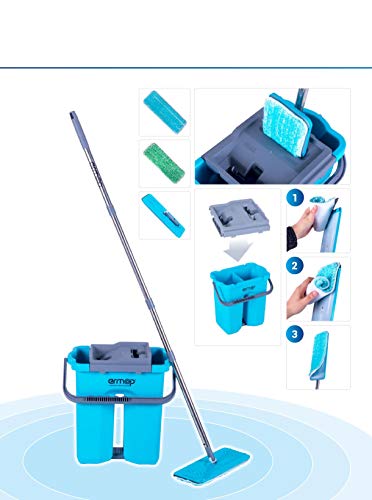 Ertumop Gecko Home Set Bodenwischer mit Eimer und Auswring-System Cover