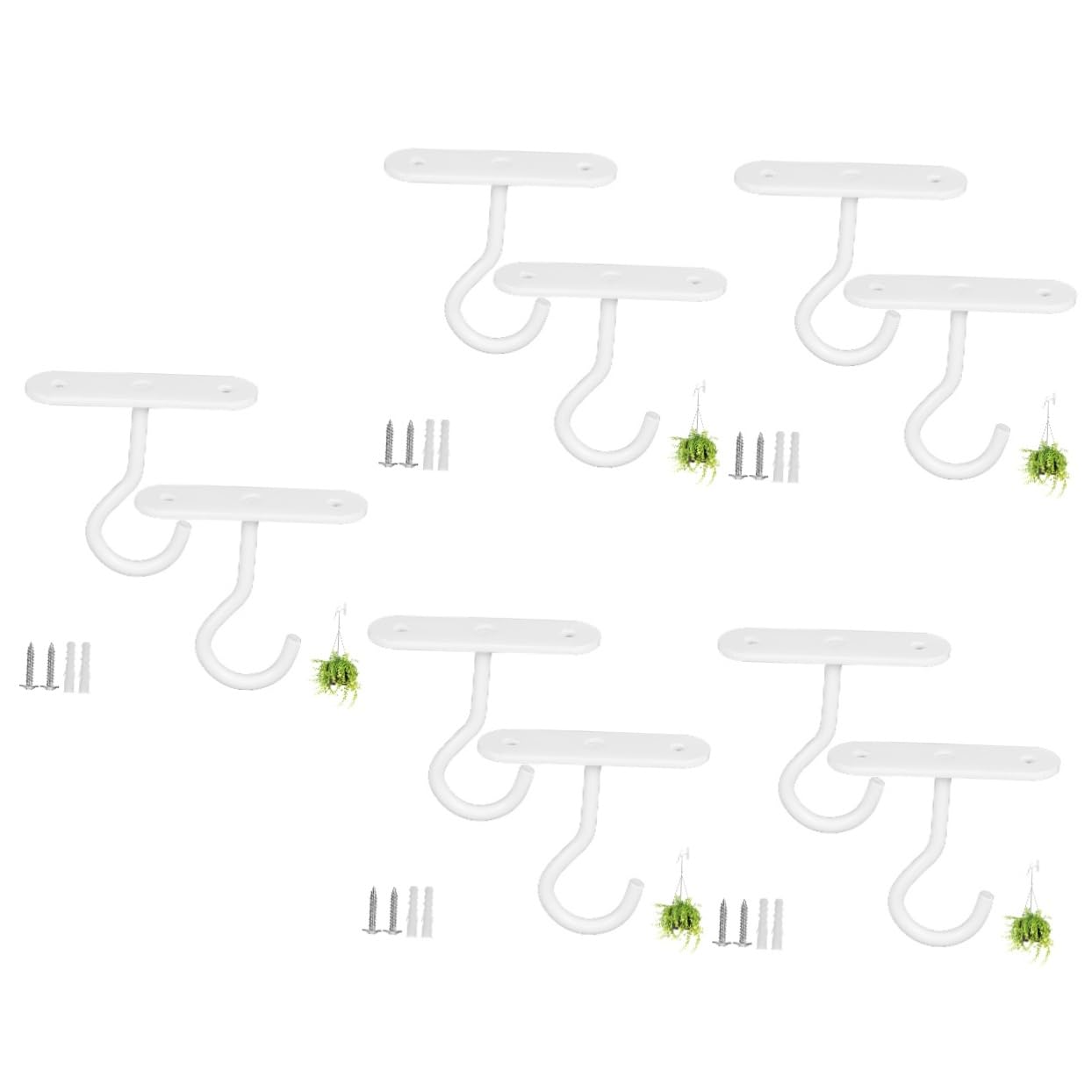 Kisangel 10 Piezas Ganchos Colgantes para Plantas Colgador De Pared De Plantas Gancho De Plantas Ganchos para Colgar En Interiores Perchas para Plantas Colgador De Plantas Planchar