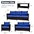GAOMON 5-Piece Outdoor Patio Furniture Sets, 7 Seat PE Rattan Furniture Sectional Sofa Set with Storage Table, Patio Conversation Sets with Water-Repellent Cushions for Backyard, Deck, Poolside