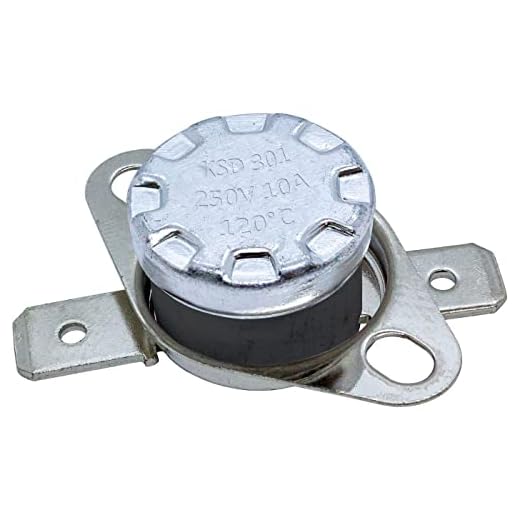 Lumonic Interruptor térmico 120°C Contacto NC 250V 10A Cambio de temperatura termostato KSD301 Bimetal Protección térmica