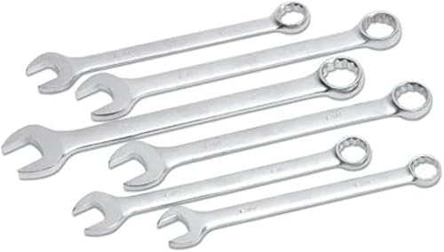Titan 17290 Juego de llaves combinadas de 6 piezas SAE Jumbo de 12 puntos