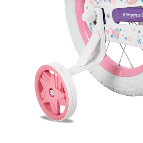 Image of JOYSTAR Angel 12 inch Girls Bike Training Wheels /Basket, 2-4Y Purple | Toddler Kids Bike with Training Wheels & Basket, 12inch Bicycle for 2-4 Kics' Bicycle