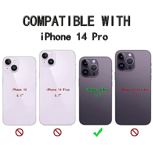 Zouzt for iPhone 14 Pro Case with Cord and Card Holde - Image 2