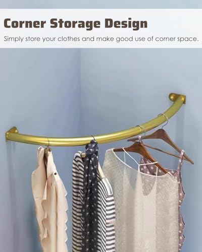 Support d'angle incurvé pour tringle à suspendre dressing douche 80x80 - 3