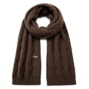 Bseical Schals für Damen,Stylisch Gestrickter Schal Warm Lange Weiche Winterschal Strickschal, Kuschelig Winterschal Damen 175x 19 cm für Winter Freien