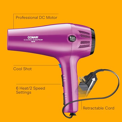 Conair 1875W Cord-Keeper Hair Dryer 209BCN の商品画像 1