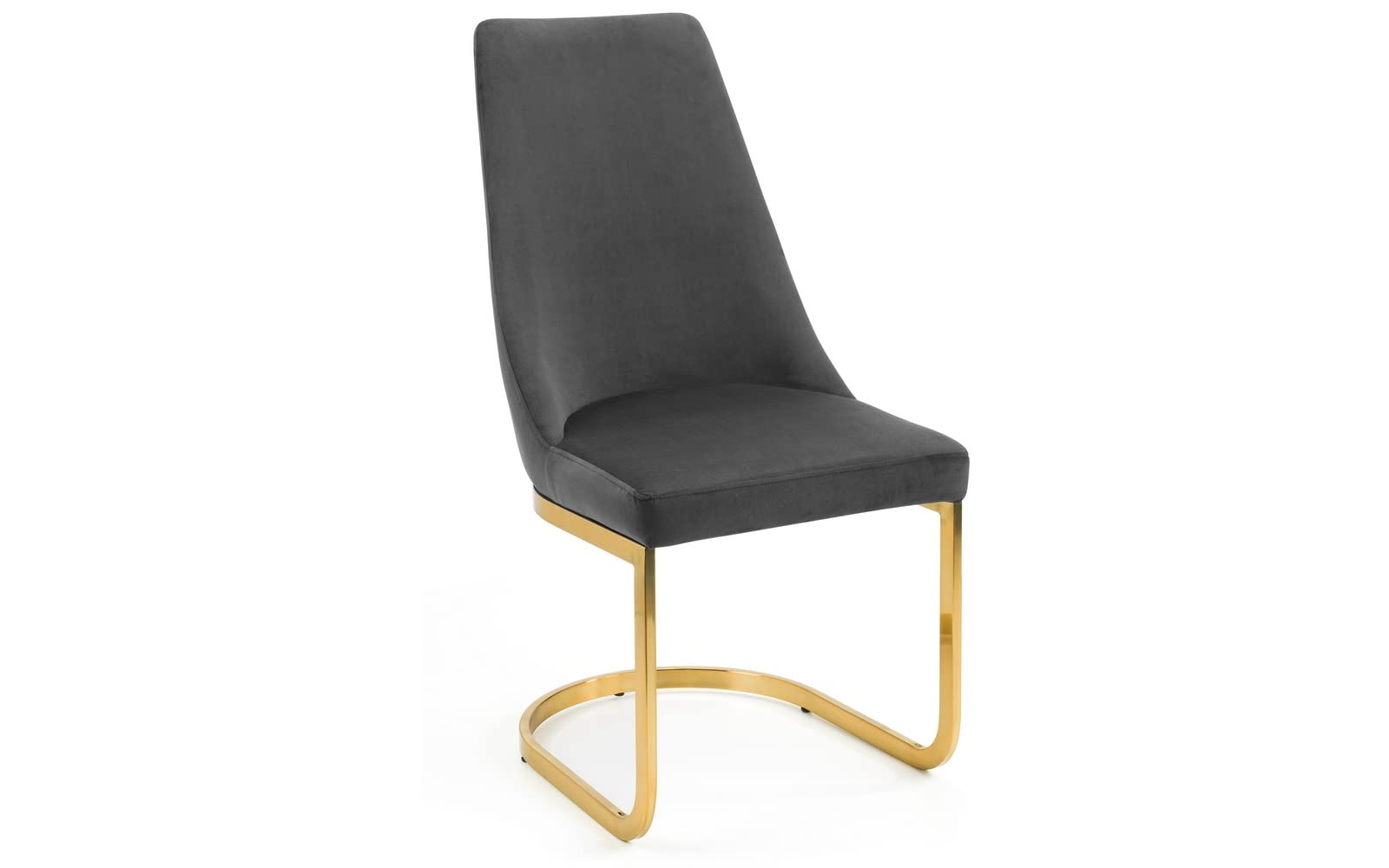 Julian Bowen Vittoria Cantilever Set Of 2 Grey Dining Chairs