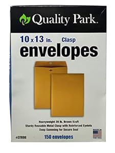 Quality Park Kraftverschluss Umschläge 25,4 x 33 cm