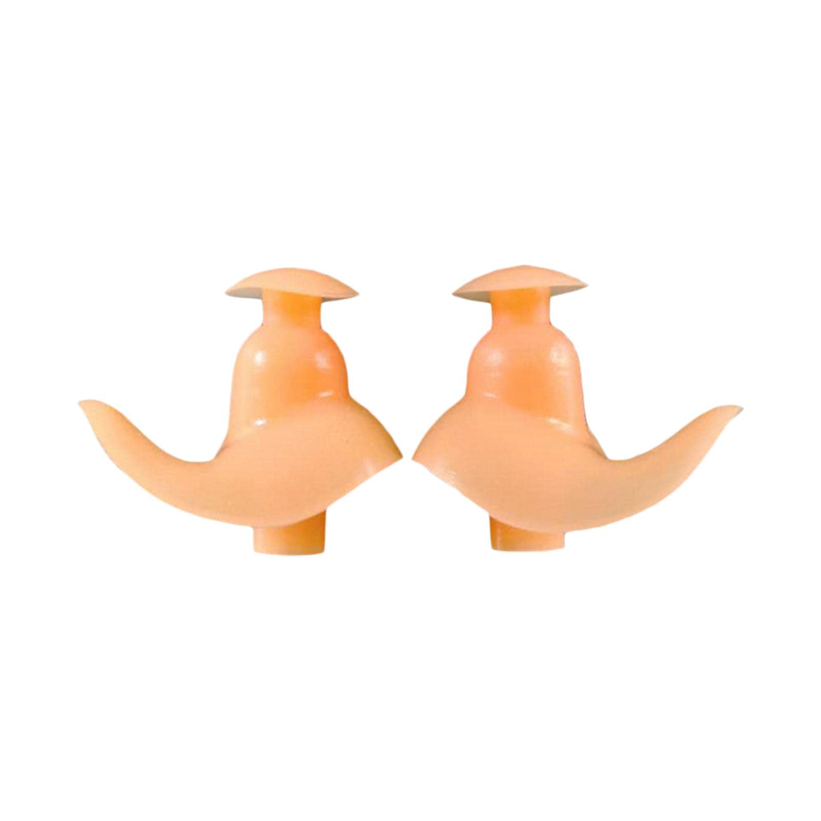 LOOM TREE® 3xSoft Silicone Swimming Ear Plugs Waterproof Work Swimmer Anti Noise Earplugs Orange | Facility Maintenance & Safety | Personal Protective Equip/Ppe | Ear Plugs & Ear Muffs | Ear Plugs-image-15