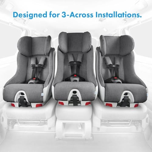 Clek Foonf Convertible Car Seat with Rigid Latch System, Crumple Zone Safety System, Adjustable Headrest, Reclining Design, Anti-Rebound Bar & Flame Retardant-Free (Edge Ziip) - Image 3