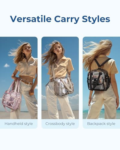 Bagsmart Clear Bag For Stadium Events 12 X 6 X12, Clear Crossbody Bag Tote Bag For Women For Travel thumb #1