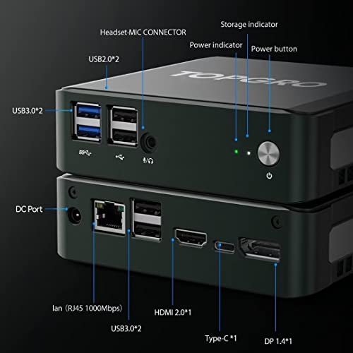 Mini Micro Pc Windows 11 Pro, Intel Pentium 5405U, 8Gb Ram 512Gb Nvme Ssd Portable Compact Desktop Computer, Support 4K Uhd, Gigabit Ethernet, Hdmi, Dual Wifi, Bt For Business/Home/Office/Study #TOP2