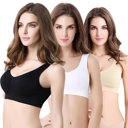 Image of Fashiol Women's Padded Sports Bra Criss Cross Racerback Sports Bra Stretchable Everyday Bras for Workout /Gym & Exercises