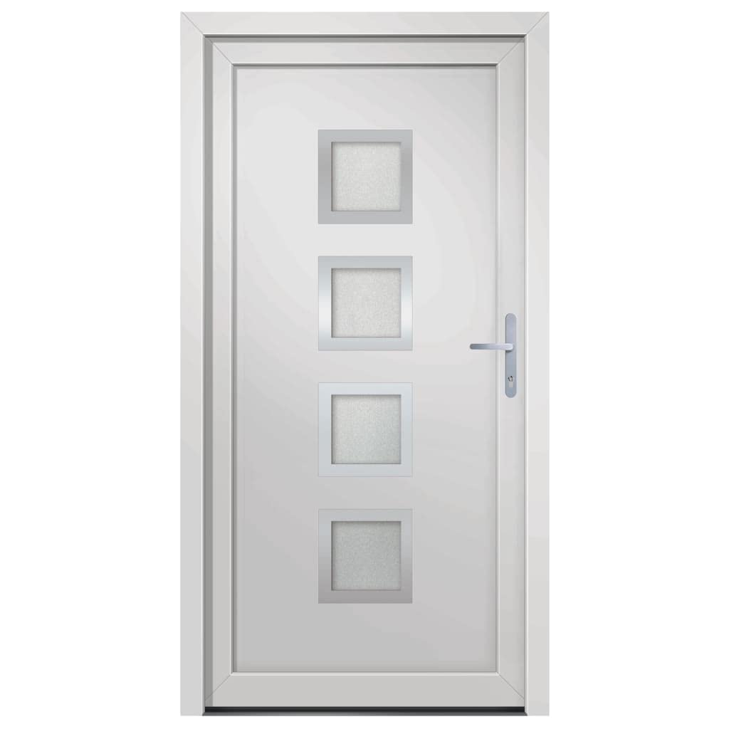 Porte d entrée blanc 98x190 cm PVC