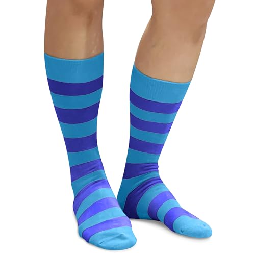 Spotlight Hosiery Elite Quality Colorful Men's Groomsmen Dress Striped Socks