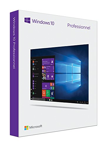 Microsoft Windows 10 Edition Professionnel  – Système d'exploitation 32/64bits – Version complète -  Clé USB 3.0