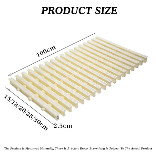 Grille de trop-plein de piscine couvercles de drain de tranchée 20cm - 3