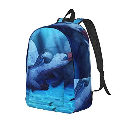 Sac d'école décontracté ALLOCS sac à dos voyage affaires mixte noir - 2