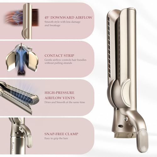 Image of Airflow Smooth Attachment for Shark FlexStyle, Nozzles Attachment for Smooth Hair Style with Less Damage and Breakage for Shark FlexStyle Champagne Stone