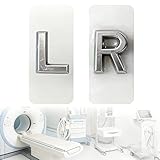 X-ray Markers with Lead Letters 'L' & 'R', 100Pcs Each, Small Rectangle Radiology Markers, Darkroom Supplies...