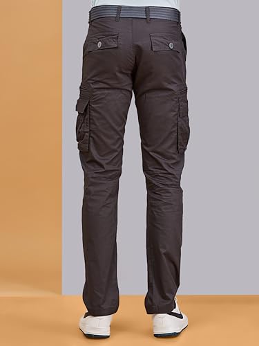 Image of BEEVEE Mens Fixed Waist Cargo Pant with Belt.