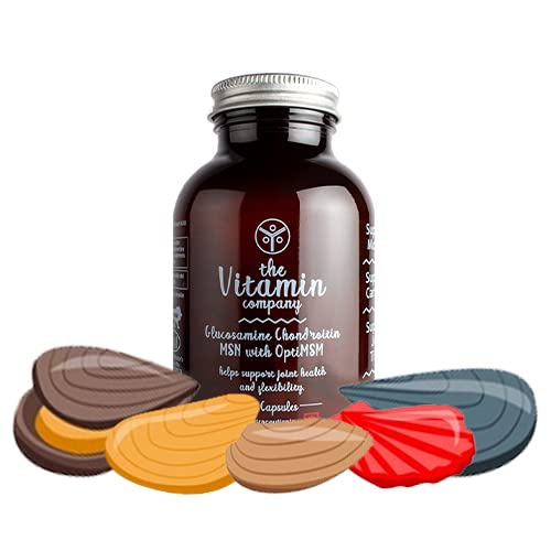 The Vitamin Company Glucosamine Chondroitin MSM with OptiMSM | Supports Joint Health & Flexibility (60 Capsules) The Vitamin Company Glucosamine Chondroitin MSM with OptiMSM | Supports Joint Health & Flexibility (60 Capsules)