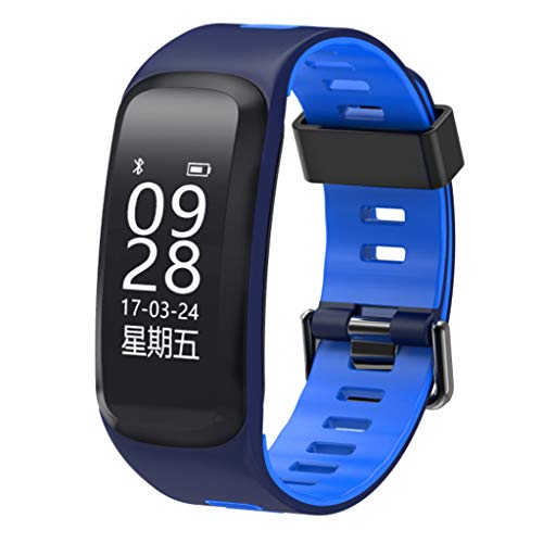 Preisvergleich Produktbild Smart Armbanduhr, Blutdruck, Sauerstoff, Multi-Motion-Modus, Ip68 Wasserdicht, Zweifarbiges Silikon