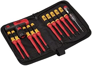 Draper 37797 Interchangeable Blade Screwdriver Set (12 Piece), Red and Yellow