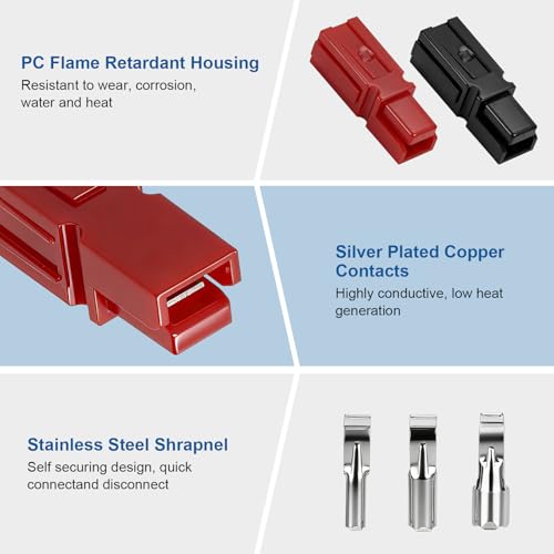 Conectores de alimentación modulares de 15/30/45A para terminales de batería 20-10 AWG Linkstyle 4