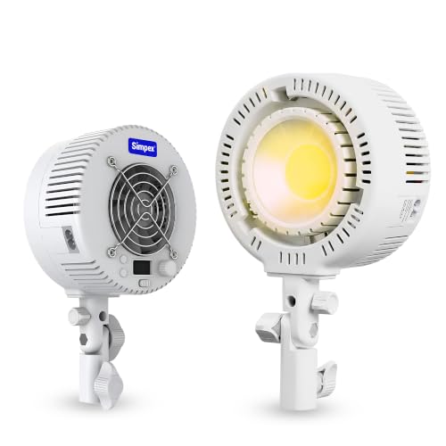 Image of Simpex ML360 360W Bi-Color COB Video Light, 2700K-6500K, CRI 95+, APP Smart Control, Ultra-Quiet Cooling Fan, 6 FX Effects, Stepless Dimming, Bowens Mount Studio Light for Photography, Videography