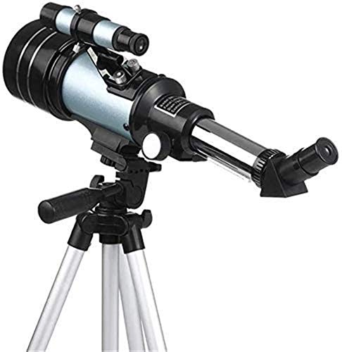 Telescopio portátil refractor para principiantes con trípode ajustable miniatura 1