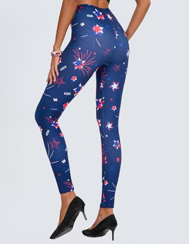 Image of sissycos Women's 80s Leggings Neon Artistic Splash Printed Pants