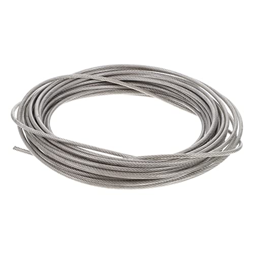 BELLIFFY 1 Roll Rubber Coated Rope Light Protective Rope Deck Railing Rope Hanging Rope Load Duty Safety Cable Light Lamps Safety Cable Stage Light Hangers Lanyard PVC