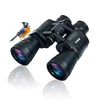 30x50 High Powered Binoculars for Adults, Waterproof Compact Binoculars with Low Light Vision for Bird Watching Hunting Football Games Travel Stargazing Cruise with Carrying Bag